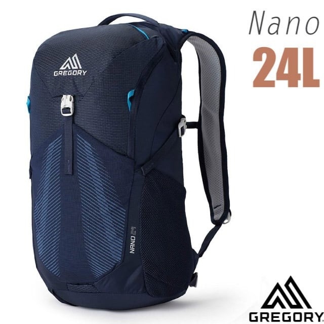 【GREGORY】 NANO 24 多功能休閒後背包/平板電腦隔間.減壓透氣背板/146837-D243 亮海軍藍✿30E010